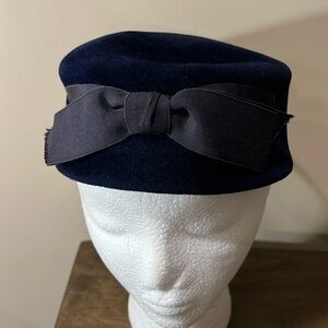 Vintage Belmar Blue Velour Regale Billbox Hat